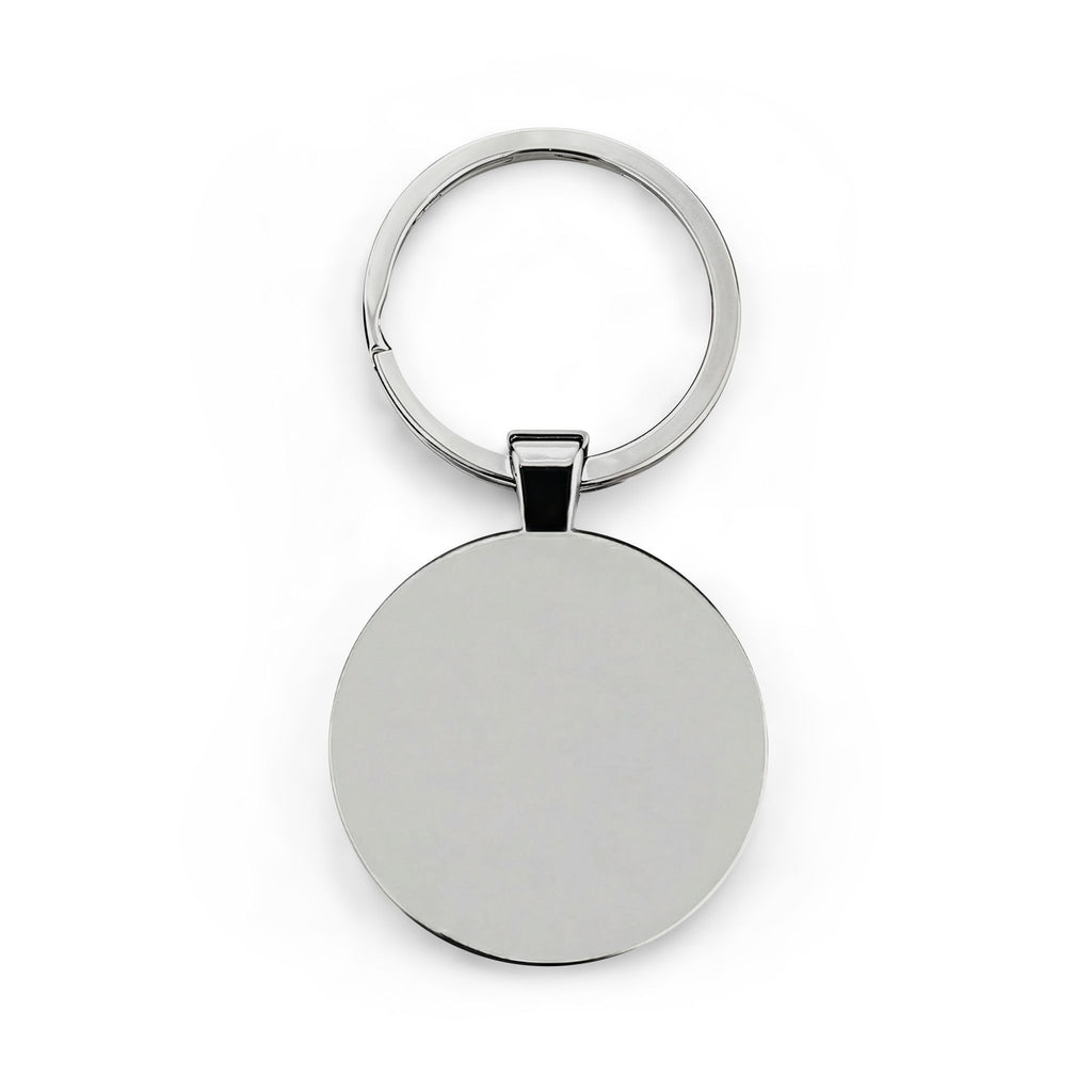 Isocenter or Nothing Round Stainless Steel Keychain – Radiation Therapist Gift