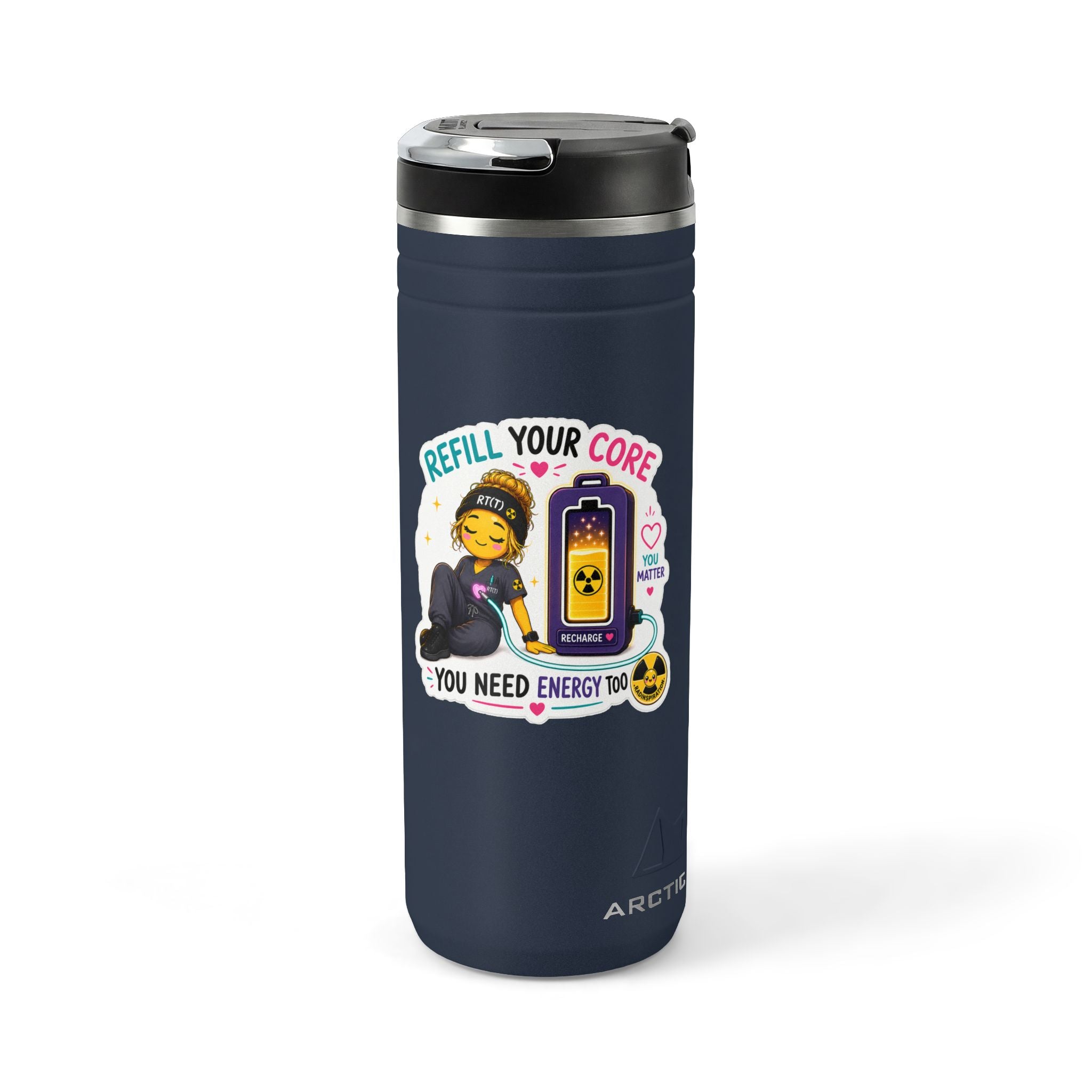 Titan Thermal Straw Tumbler- Refill Your Core, 24oz