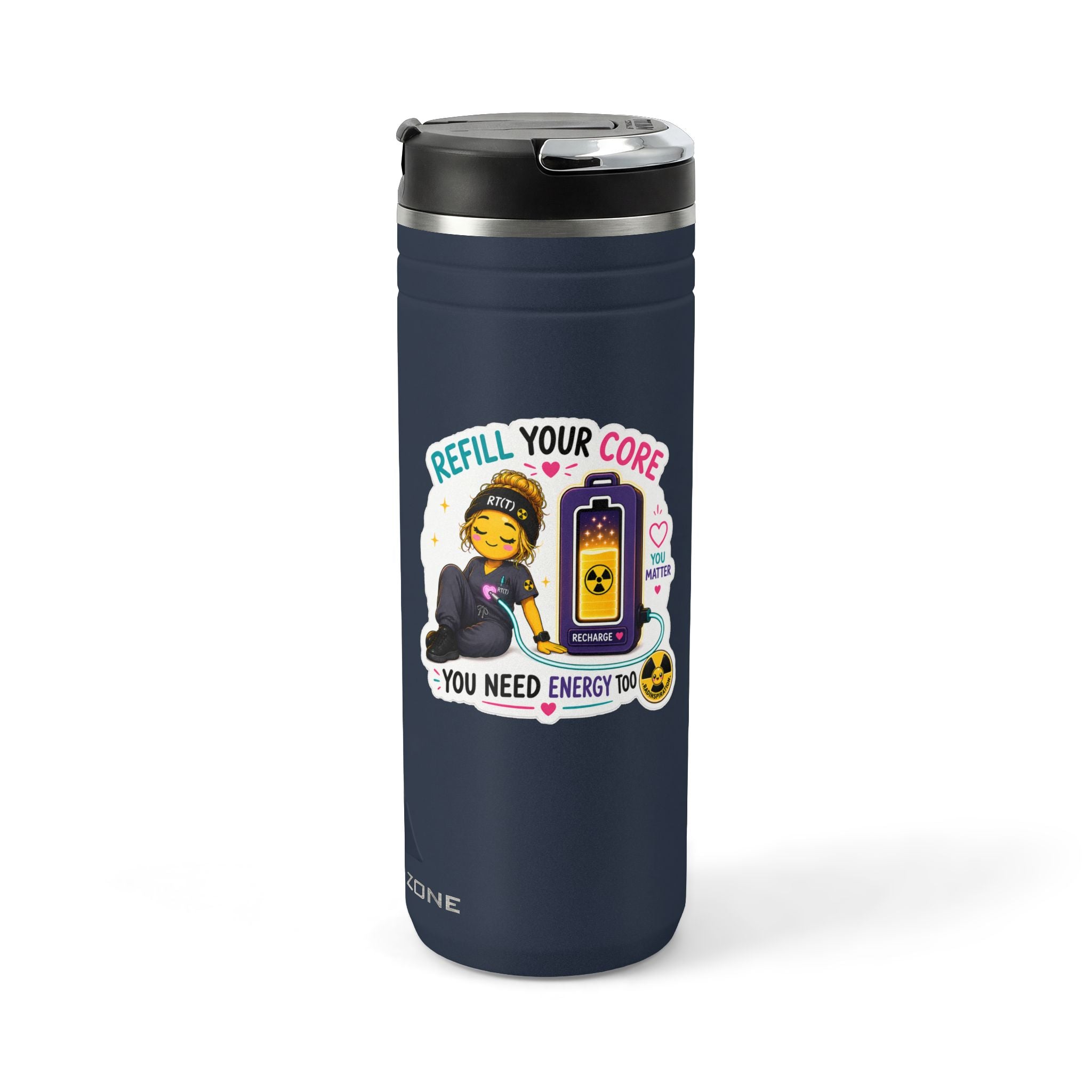 Titan Thermal Straw Tumbler- Refill Your Core, 24oz