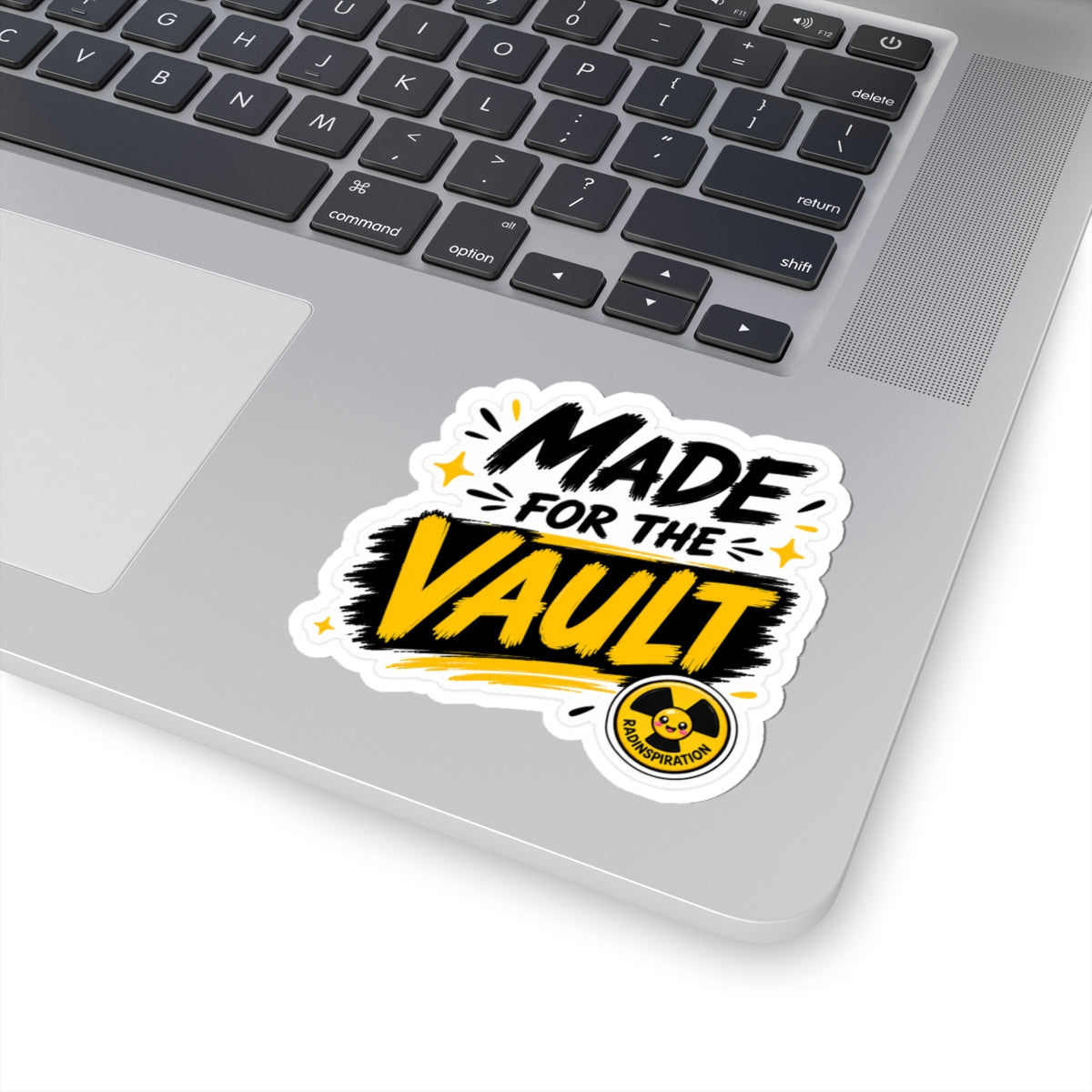 Made for the Vault Kiss-Cut Sticker — Bold Yellow Gamer/Streamer Decal