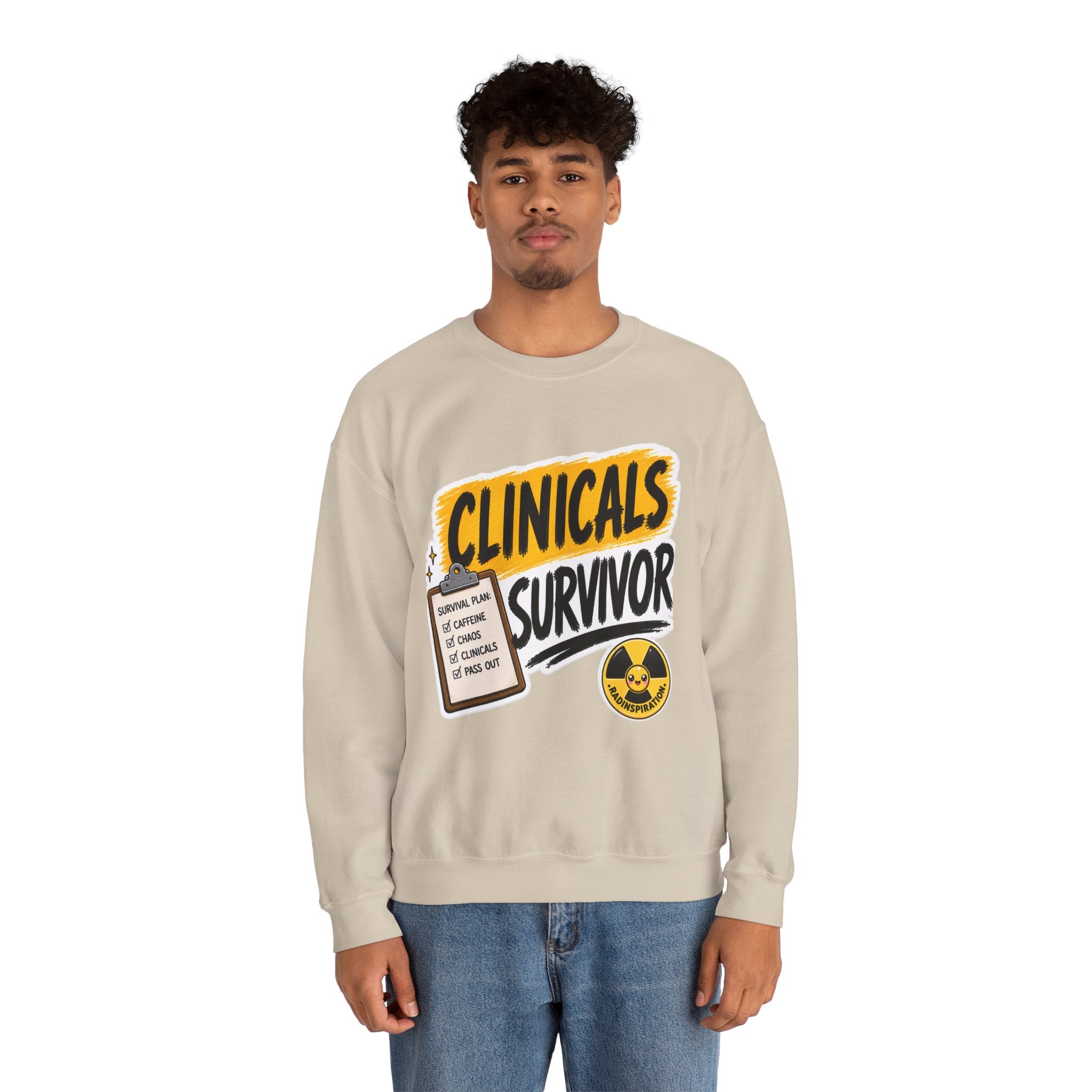 Crewneck Sweatshirt — "Clinicals Survivor"