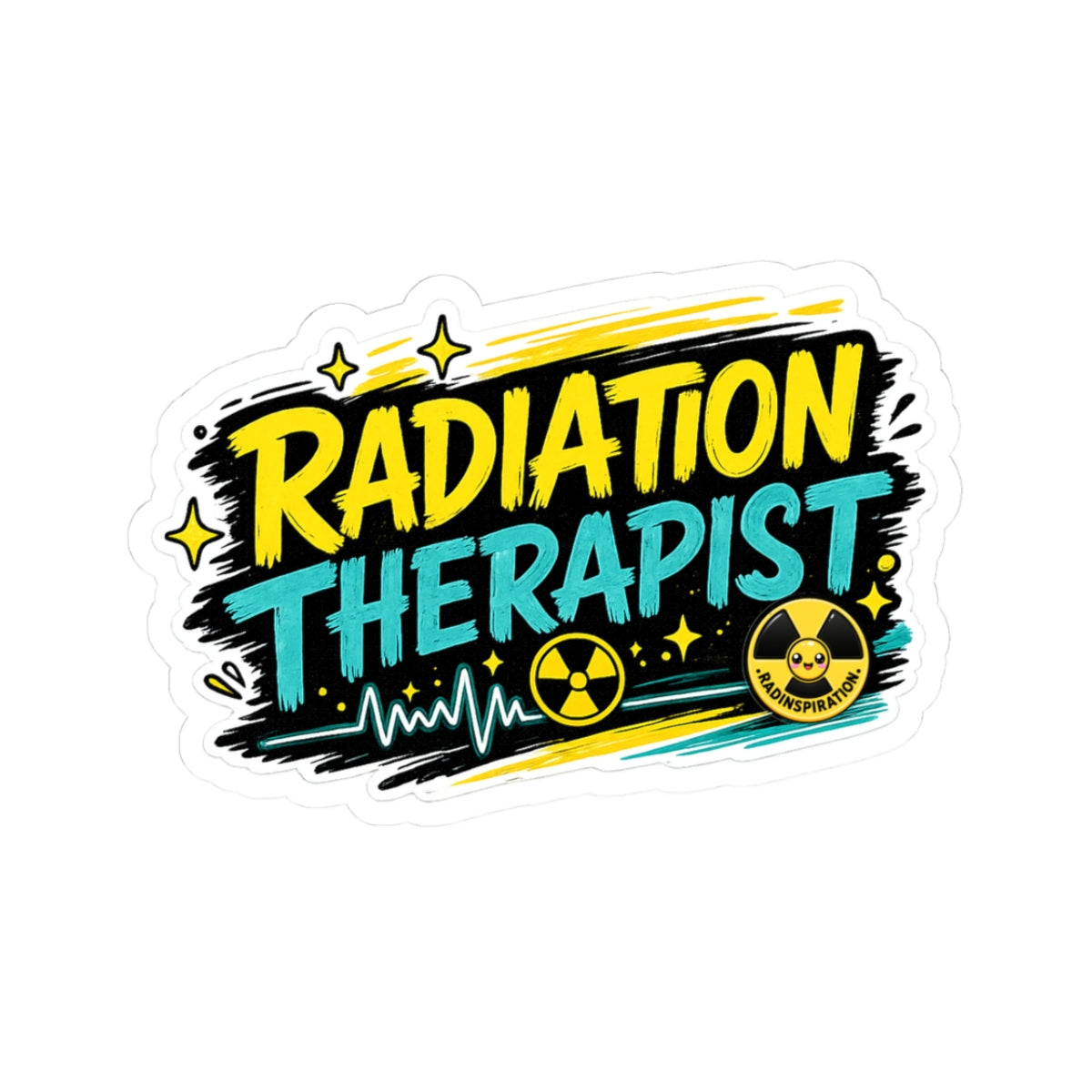 Radiation Therapist Kiss-Cut Sticker