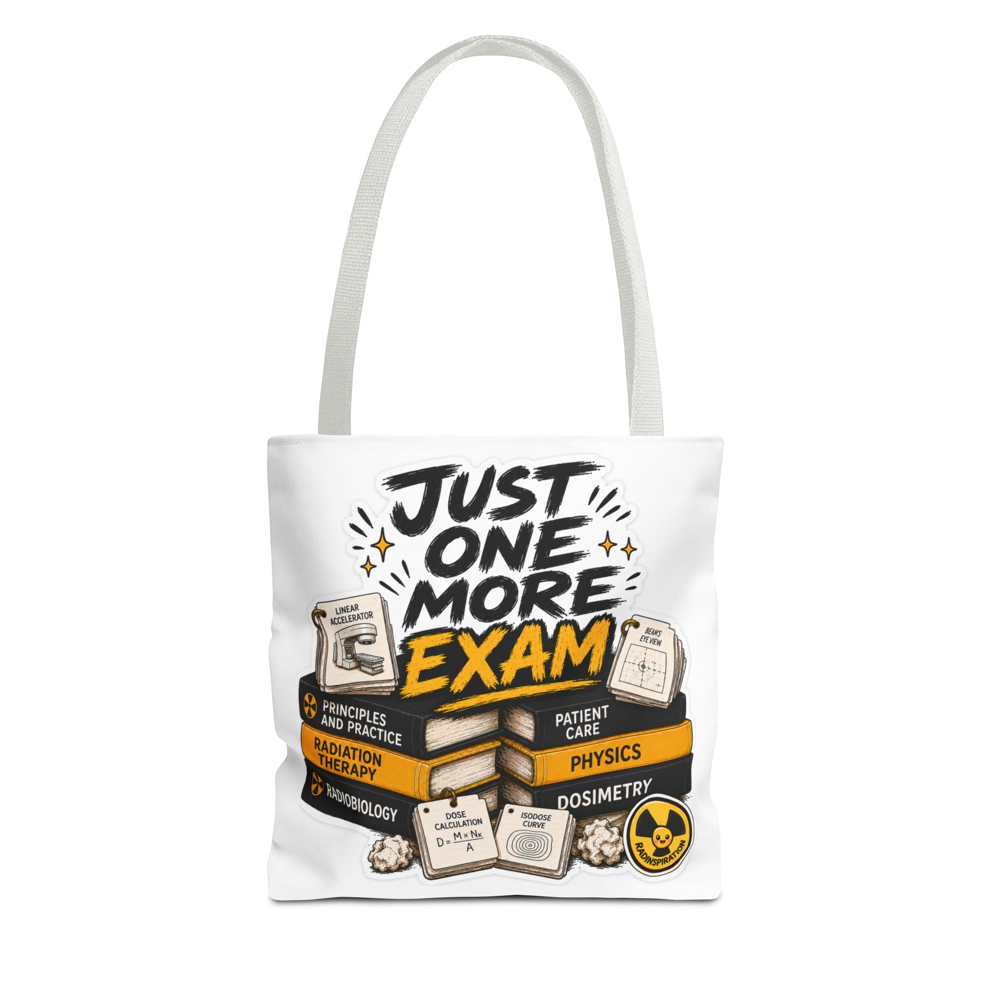 Exam Prep Tote Bag — “Just One More Exam” / “I Can Do Hard Things” Study Motivation Tote