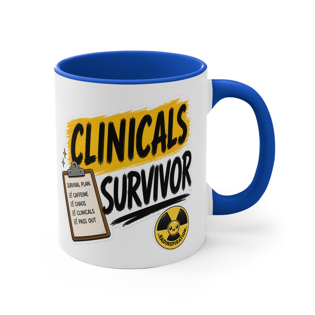 Clinicals Survivor Coffee Mug — Funny Student Gift (11oz Accent)